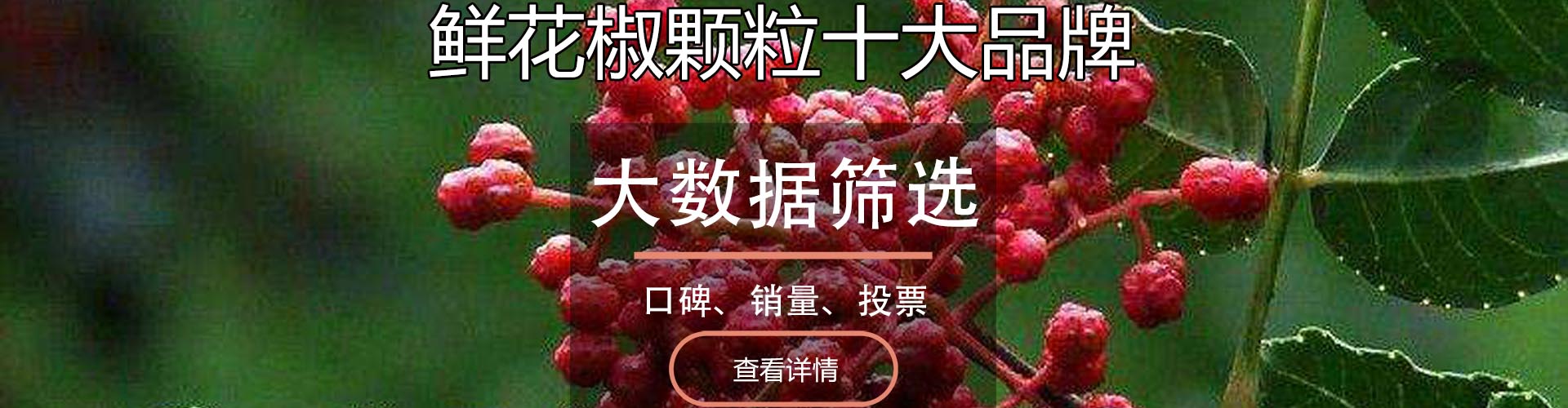 鲜花椒颗粒十大品牌排行榜