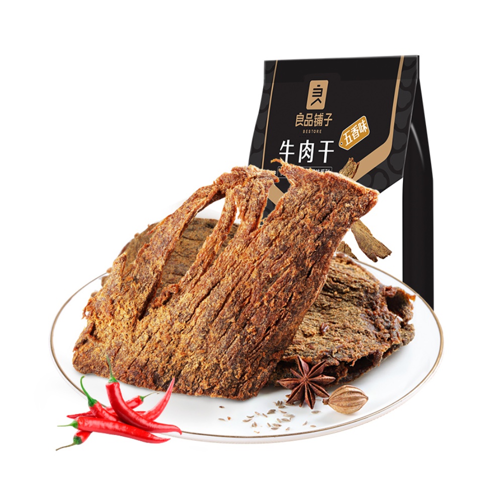 良品鋪?zhàn)?五香味牛肉干80g