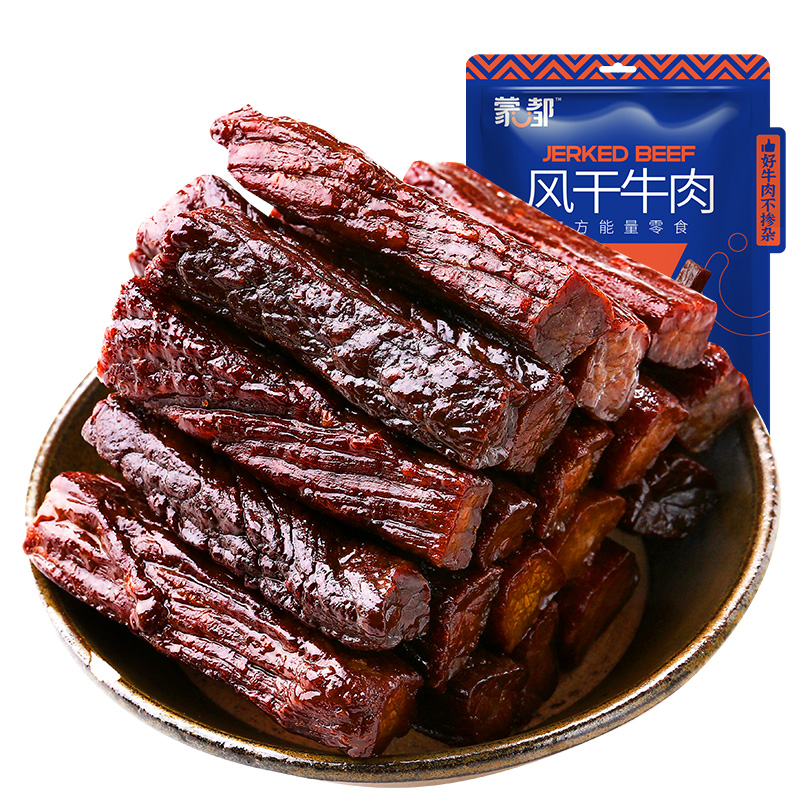 蒙都 香辣味手撕風(fēng)干牛肉干488g