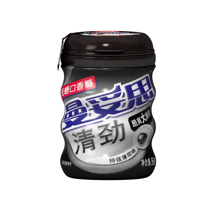 曼妥思 特強(qiáng)薄荷味無(wú)糖口香糖56g