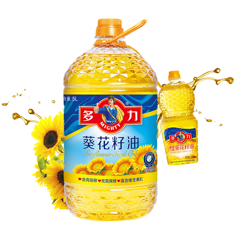 多力 葵花籽油5L+238ml