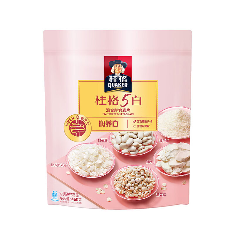 桂格 5白燕麥片460g