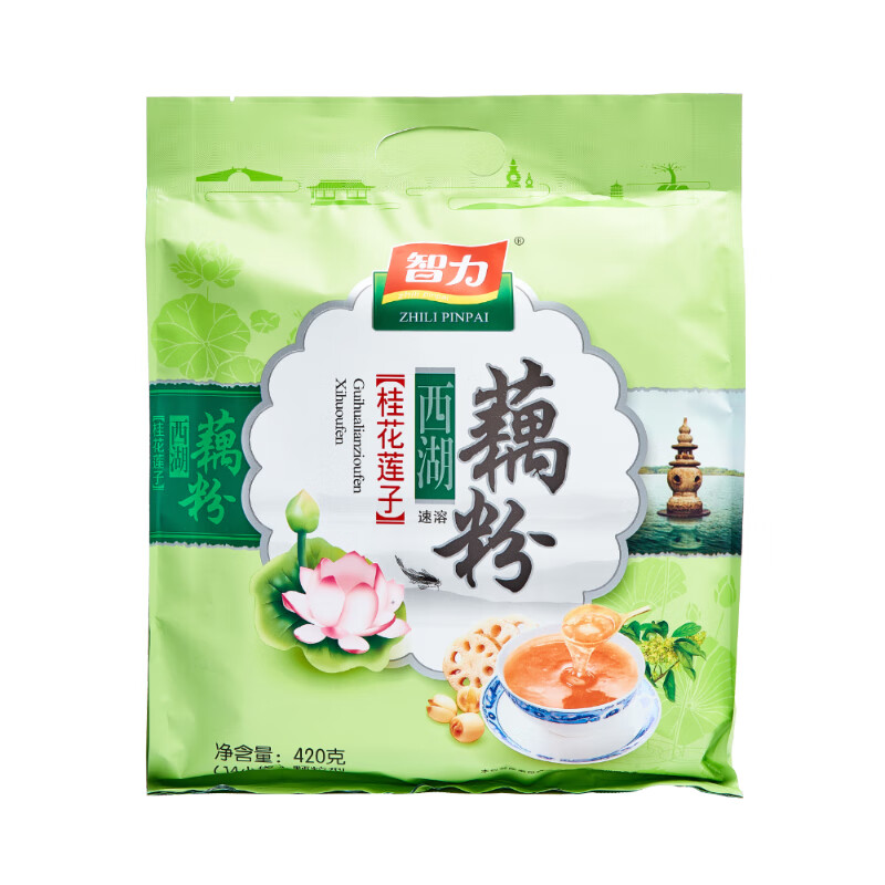 智力 桂花莲子藕粉420g