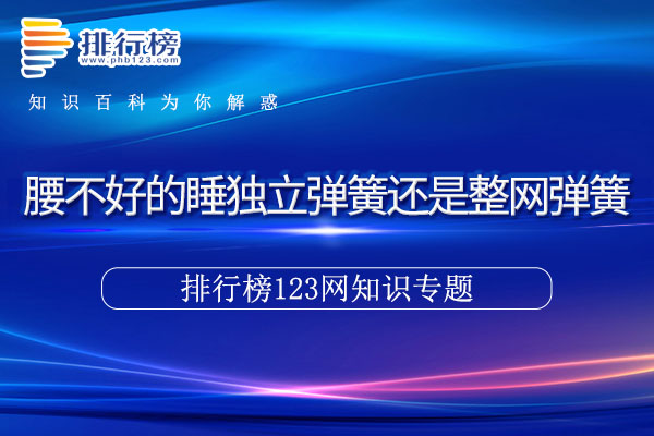 腰不好的睡独立弹簧还是整网弹簧