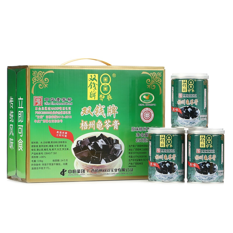 雙錢牌 龜苓膏 250g *12罐