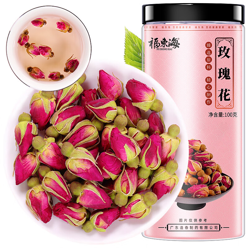 福东海 干玫瑰花茶100g