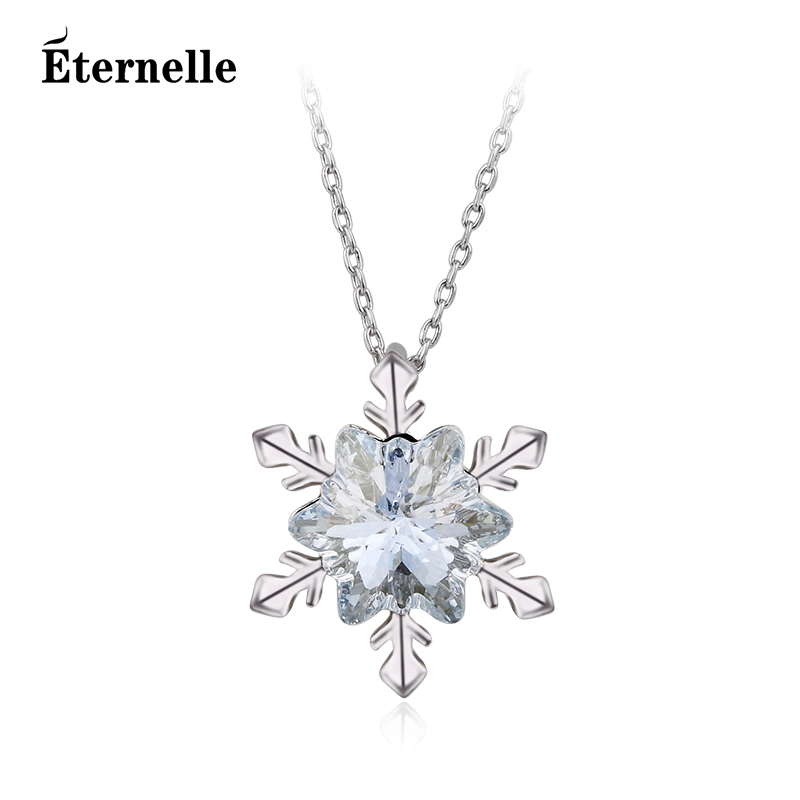 Eternelle 水晶项链925雪花白