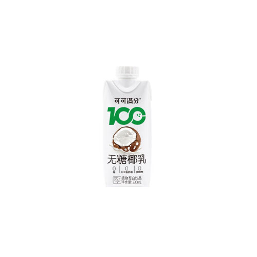 可可满分 无糖椰乳330ml*12瓶