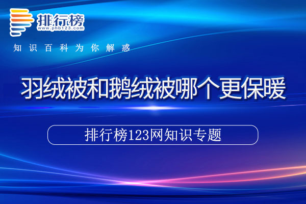 羽绒被和鹅绒被哪个更保暖