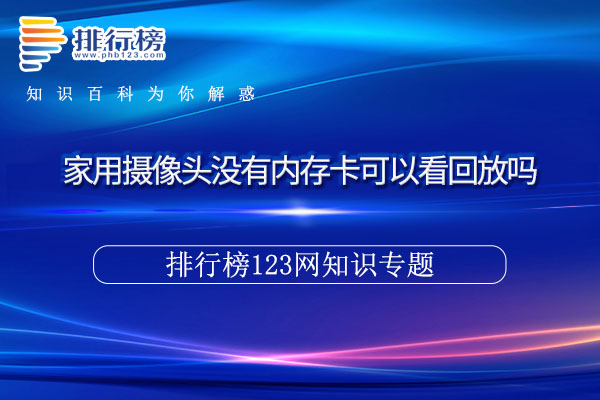 家用摄像头没有内存卡可以看回放吗