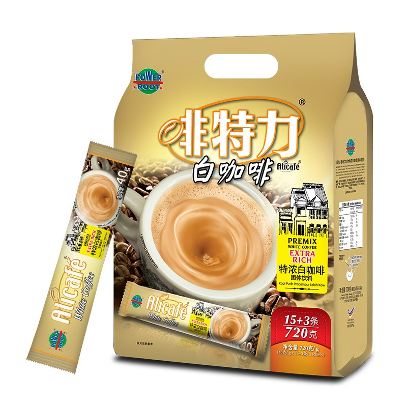 啡特力 法式特浓白咖啡720g*3袋